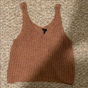 Cropped blush pink top